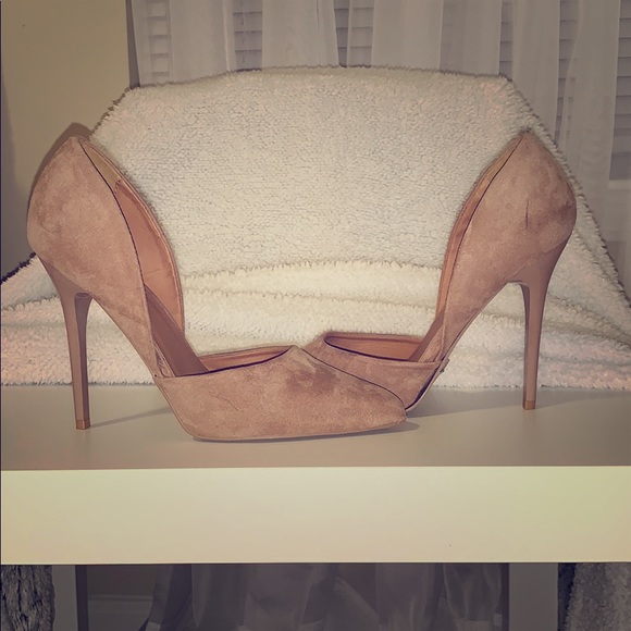 Qupid Shoes - Stiletto Tan Heels